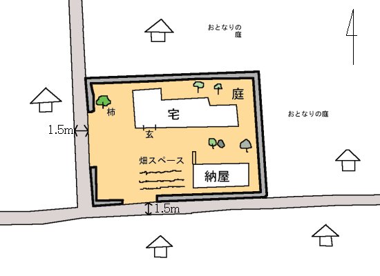 周辺図の物件間取り